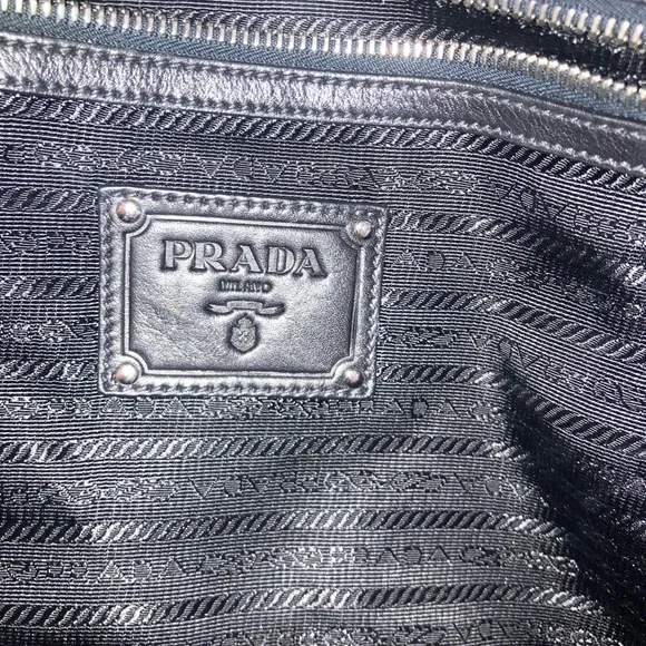 Prada Nappa & Tessuto Waves Tote Prada Black  and Gray tote bag - Picture 4 of 8